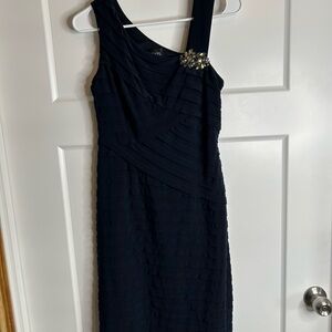 Xscape Women’s Size 10 Semi Formal Dress Navy Knee Length Dress 5151